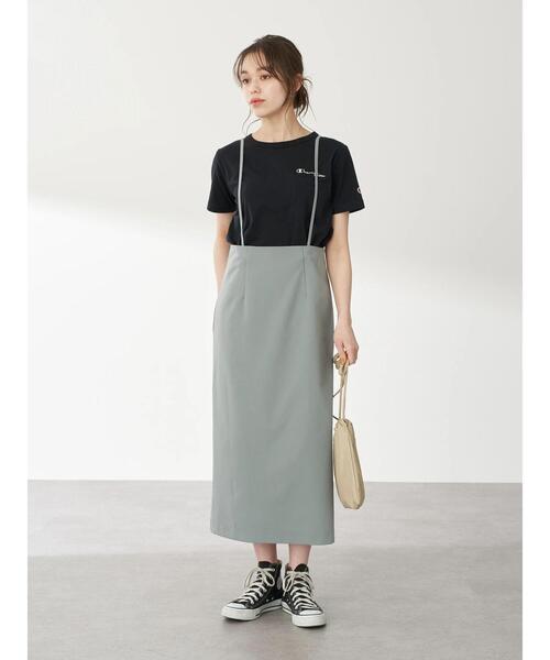 Champion（チャンピオン）の「Champion×earthポケット付きＴシャツ ＊（Tシャツ/カットソー・レディース・ホワイト/ブラック/カーキ/モカ・MEDIUM/LARGE）」の14枚目の写真