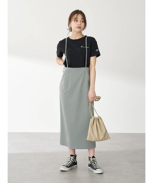 Champion（チャンピオン）の「Champion×earthポケット付きＴシャツ ＊（Tシャツ/カットソー・レディース・ホワイト/ブラック/カーキ/モカ・MEDIUM/LARGE）」の11枚目の写真