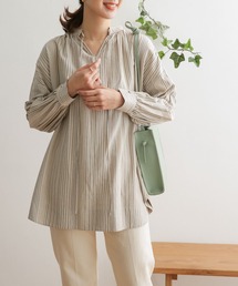 URBAN RESEARCH DOORS | ストライプ2WAYチュニックブラウス(シャツ/ブラウス)