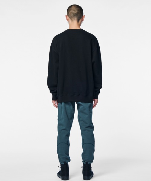 PIPING HOT FUTURE(パイピングホットフューチャー)の「OVERSIZE SEAMED CREW(スウェットパンツ・メンズ・ブラック・S/M/L/XL)」の5枚目の写真