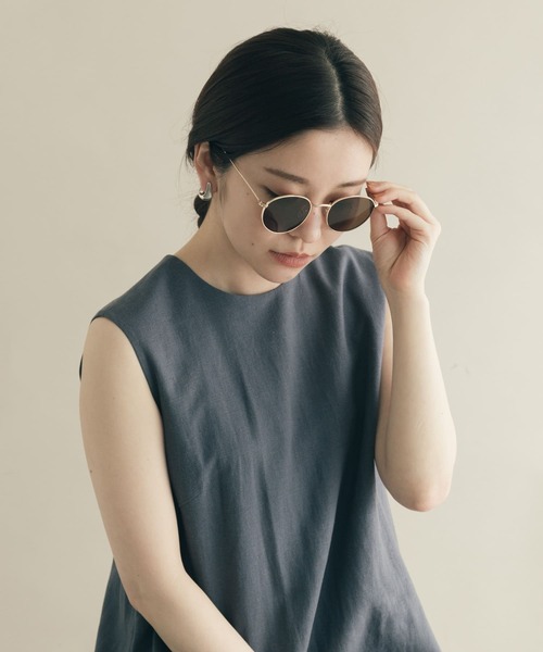 SMELLY（スメリー）の「メタルボストンサングラス（サングラス・レディース・ブラウン系その他/ブルー系その他・-）」の4枚目の写真