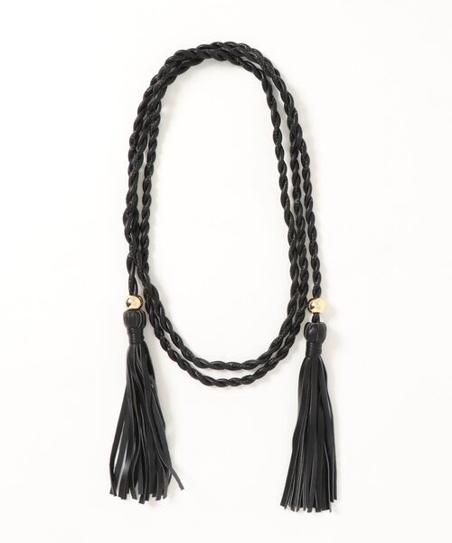 SISLEY（シスレー）の「タッセル付きベルト（ベルト・レディース・ブラック/ブラウン・ONE SIZE）」の2枚目の写真