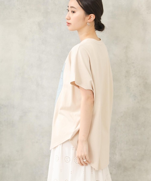 Acuta（アクータ）の「ドッキングＰＴドルマンＴ（Tシャツ/カットソー・レディース・オフホワイト/グレイッシュベージュ・FREE）」の13枚目の写真