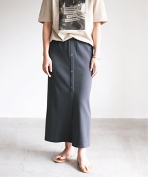 SLOBE IENA | プリーツリブタイトスカート【手洗い可能/ウエストゴム】◆(スカート)