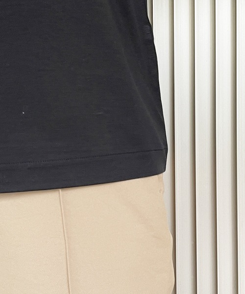 MADEMOISELLE ROPE'(マドモアゼル ロペ)の「【秋まで使える】コンビネーションパフスリーブカットソー(Tシャツ/カットソー・レディース・ホワイト/ブラック/キャメル・38)」の22枚目の写真