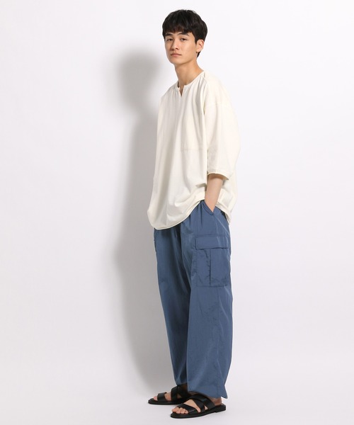 niko and...（ニコアンド）の「プレーティング2WAYＴシャツ（Tシャツ/カットソー・メンズ・ネイビー/オフホワイト/イエロー・LARGE/MEDIUM）」の15枚目の写真