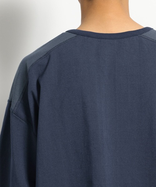 niko and...（ニコアンド）の「プレーティング2WAYＴシャツ（Tシャツ/カットソー・メンズ・ネイビー/オフホワイト/イエロー・LARGE/MEDIUM）」の12枚目の写真