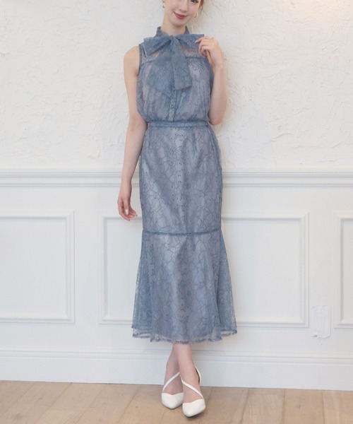 ROYAL PARTY(ロイヤルパーティー)の「シェリーレースブラウス(シャツ/ブラウス・レディース・ブラック/オフホワイト/ブルー・FREE)」の14枚目の写真