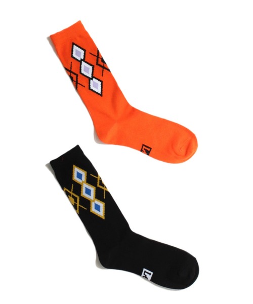 Lee（リー）の「ロング丈アーガイルソックス／25-27cm／メンズ（ソックス/靴下・メンズ・A・25-27CM）」の4枚目の写真