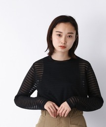 JEANASIS | シアーボーダーLST/958375(Tシャツ/カットソー)
