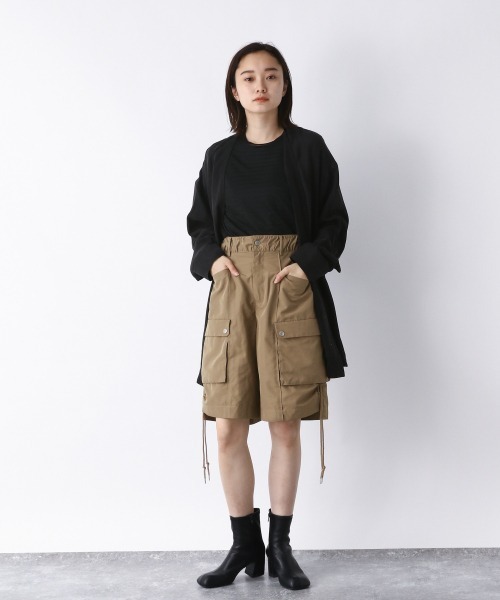 JEANASIS（ジーナシス）の「シアーボーダーLST/958375（Tシャツ/カットソー・レディース・ブラック/グリーン・FREE）」の7枚目の写真