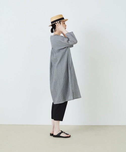 conges payes ADIEU TRISTESSE(コンジェ ペイエ アデュートリステス)の「Aラインワンピース(ワンピース・レディース・ブラック系その他/グリーン系その他/ブルー系その他・38)」の4枚目の写真
