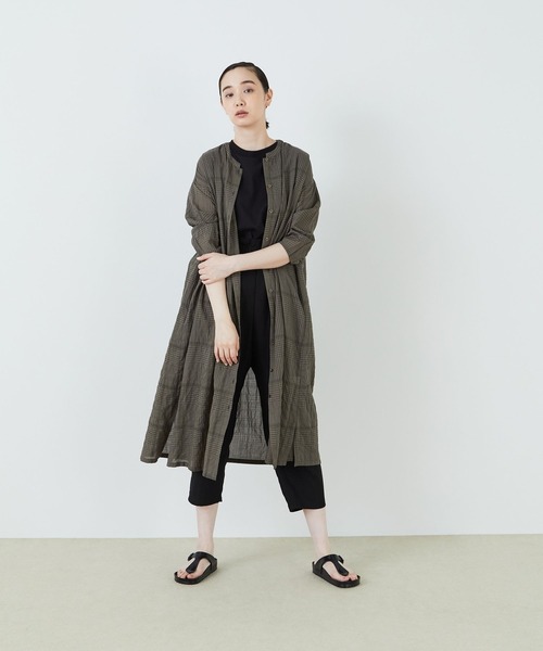 conges payes ADIEU TRISTESSE(コンジェ ペイエ アデュートリステス)の「Aラインワンピース(ワンピース・レディース・ブラック系その他/グリーン系その他/ブルー系その他・38)」の9枚目の写真