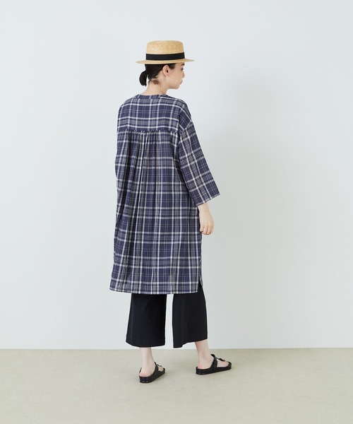 conges payes ADIEU TRISTESSE(コンジェ ペイエ アデュートリステス)の「Aラインワンピース(ワンピース・レディース・ブラック系その他/グリーン系その他/ブルー系その他・38)」の13枚目の写真
