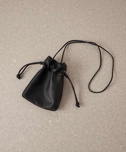CITEN（シテン）の「＜CITEN（シテン）＞ミニ巾着 ショルダーバッグ（ショルダーバッグ・レディース・オフホワイト/ブラック/ワイン・FREE）」の3枚目の写真