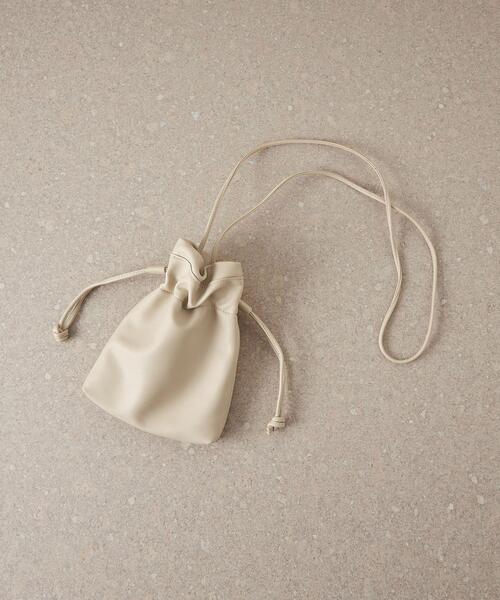 CITEN（シテン）の「＜CITEN（シテン）＞ミニ巾着 ショルダーバッグ（ショルダーバッグ・レディース・オフホワイト/ブラック/ワイン・FREE）」の14枚目の写真