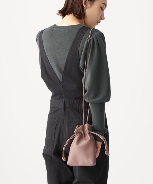 CITEN（シテン）の「＜CITEN（シテン）＞ミニ巾着 ショルダーバッグ（ショルダーバッグ・レディース・オフホワイト/ブラック/ワイン・FREE）」の10枚目の写真