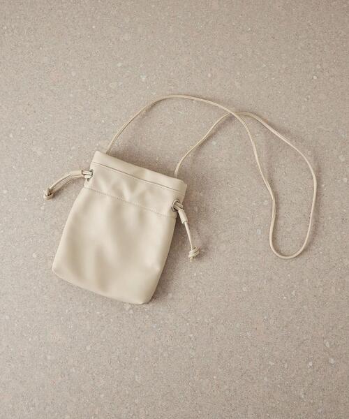 CITEN（シテン）の「＜CITEN（シテン）＞ミニ巾着 ショルダーバッグ（ショルダーバッグ・レディース・オフホワイト/ブラック/ワイン・FREE）」の12枚目の写真