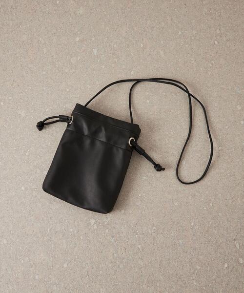 CITEN（シテン）の「＜CITEN（シテン）＞ミニ巾着 ショルダーバッグ（ショルダーバッグ・レディース・オフホワイト/ブラック/ワイン・FREE）」の4枚目の写真