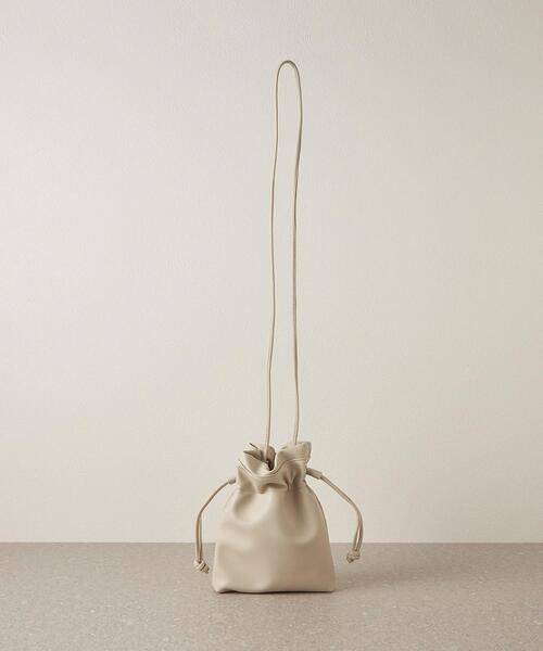 CITEN（シテン）の「＜CITEN（シテン）＞ミニ巾着 ショルダーバッグ（ショルダーバッグ・レディース・オフホワイト/ブラック/ワイン・FREE）」の6枚目の写真