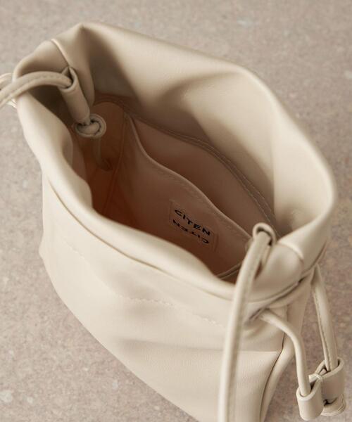 CITEN（シテン）の「＜CITEN（シテン）＞ミニ巾着 ショルダーバッグ（ショルダーバッグ・レディース・オフホワイト/ブラック/ワイン・FREE）」の7枚目の写真