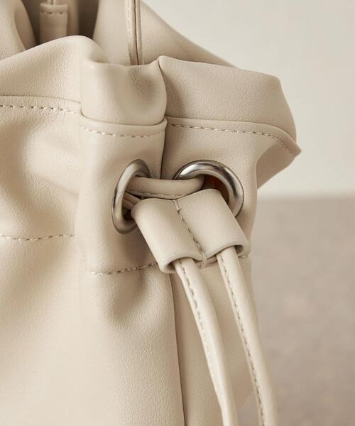 CITEN（シテン）の「＜CITEN（シテン）＞ミニ巾着 ショルダーバッグ（ショルダーバッグ・レディース・オフホワイト/ブラック/ワイン・FREE）」の8枚目の写真