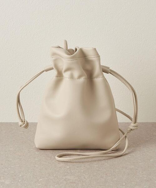 CITEN（シテン）の「＜CITEN（シテン）＞ミニ巾着 ショルダーバッグ（ショルダーバッグ・レディース・オフホワイト/ブラック/ワイン・FREE）」の19枚目の写真