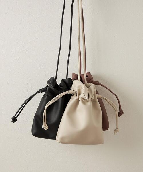 CITEN（シテン）の「＜CITEN（シテン）＞ミニ巾着 ショルダーバッグ（ショルダーバッグ・レディース・オフホワイト/ブラック/ワイン・FREE）」の21枚目の写真