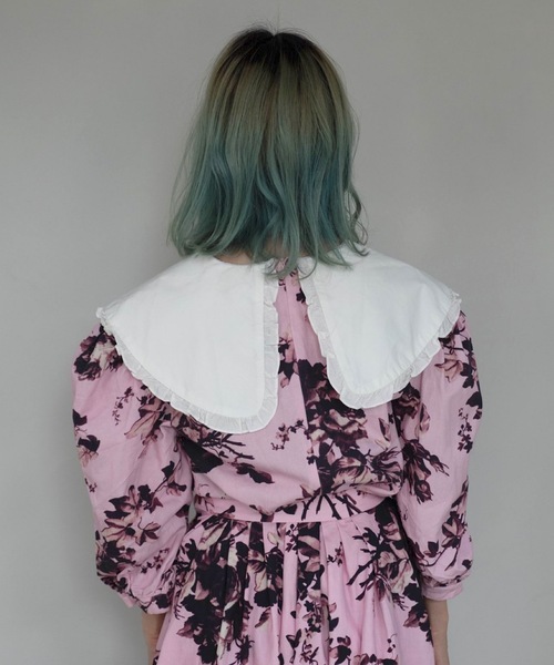 SANSeLF（サンセルフ）の「【SANSeLF】big collar classic flower tops sanw21a009（チュニック・レディース・ピンク・FREE）」の2枚目の写真