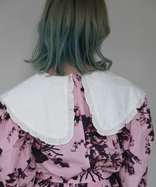 SANSeLF（サンセルフ）の「【SANSeLF】big collar classic flower tops sanw21a009（チュニック・レディース・ピンク・FREE）」の15枚目の写真