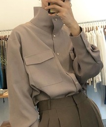 KOR | 2way スタンドカラー ブラウス(シャツ/ブラウス)