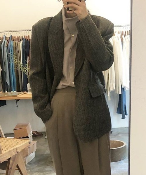 KOR（ケーオーアール）の「2way スタンドカラー ブラウス（シャツ/ブラウス・レディース・ホワイト/グレー・FREE）」の17枚目の写真