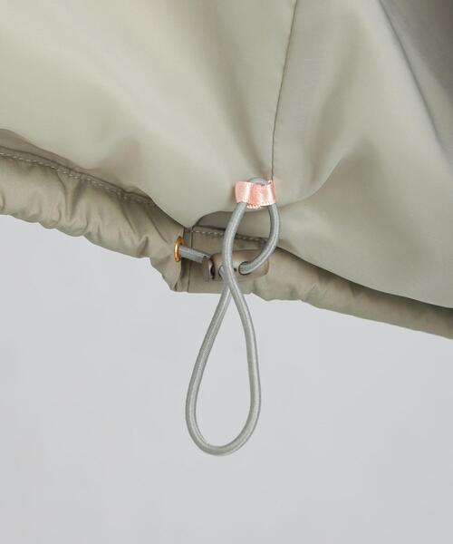 green label relaxing（グリーンレーベルリラクシング）の「フード ダウン ベスト コート（ダウンベスト・レディース・ブラック/オリーブ・36/38）」の6枚目の写真