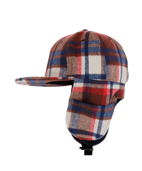 アベイシングエイプ キャップ 赤系 チェック A BATHING APE アベイシングエイプ Bワッペン チェック メッシュ