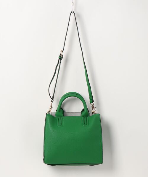 Cepica（セピカ）の「バイカラーフレームかっちりミニトート（トートバッグ・レディース・パープル/グリーン/ゴールド/シルバー/ブルー/グレイッシュベージュ・FREE）」の14枚目の写真