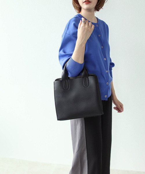 Cepica（セピカ）の「バイカラーフレームかっちりミニトート（トートバッグ・レディース・パープル/グリーン/ゴールド/シルバー/ブルー/グレイッシュベージュ・FREE）」の18枚目の写真