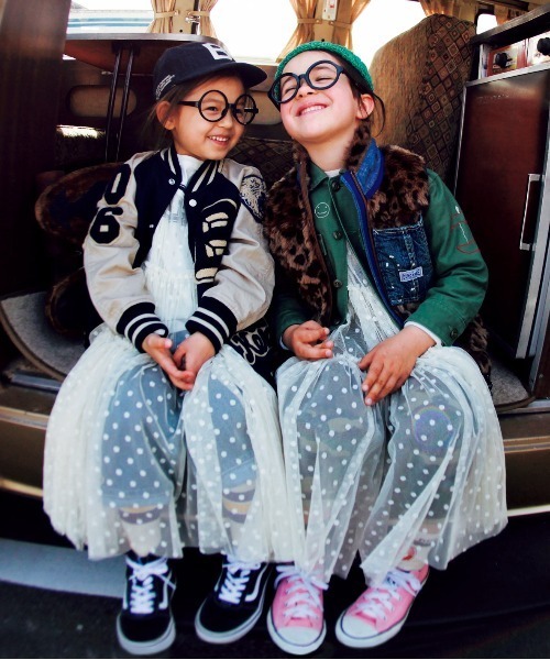 DENIM DUNGAREE(デニムダンガリー)の「ヒョウ柄ボア ベスト(その他アウター・キッズ・ベージュ・100/110/120)」の6枚目の写真