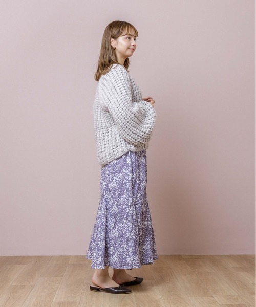 flower（フラワー）の「ウォーミーカーディガン（カーディガン/ボレロ・レディース・ホワイト/グレー・FREE）」の11枚目の写真