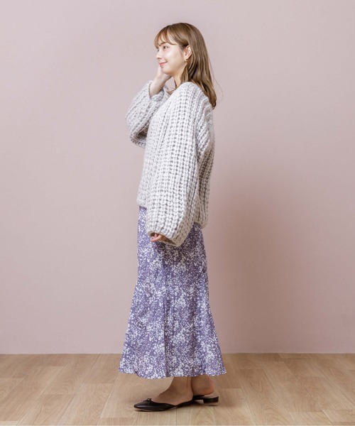 flower（フラワー）の「ウォーミーカーディガン（カーディガン/ボレロ・レディース・ホワイト/グレー・FREE）」の12枚目の写真