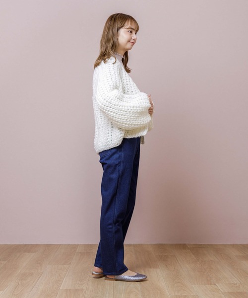 flower（フラワー）の「ウォーミーカーディガン（カーディガン/ボレロ・レディース・ホワイト/グレー・FREE）」の8枚目の写真