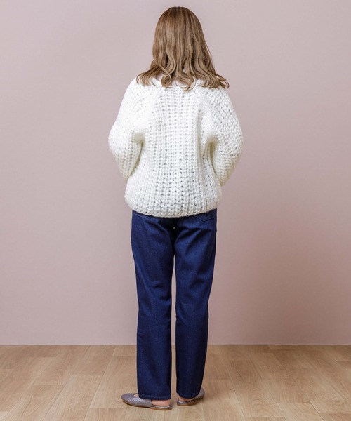 flower（フラワー）の「ウォーミーカーディガン（カーディガン/ボレロ・レディース・ホワイト/グレー・FREE）」の5枚目の写真