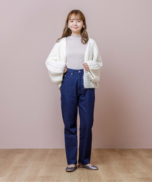 flower（フラワー）の「ウォーミーカーディガン（カーディガン/ボレロ・レディース・ホワイト/グレー・FREE）」の9枚目の写真