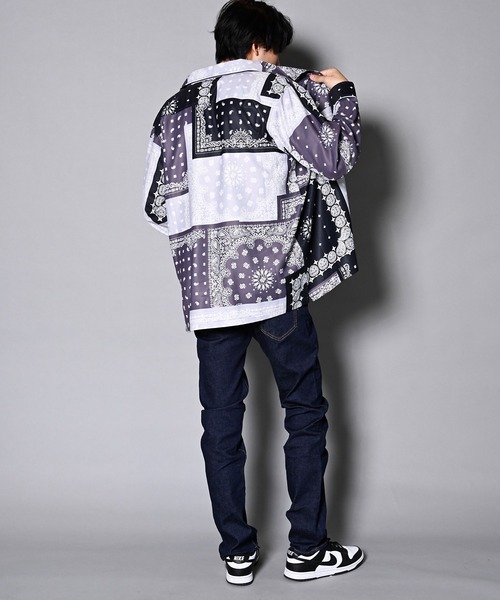 GALLIS ADDICTION(ガリスアディクション)の「GA BANDANA L/S SHIRT/バンダナ柄 長袖シャツ/開襟シャツ(シャツ/ブラウス・メンズ・ブラック/ネイビー/グリーン・FREE)」の20枚目の写真