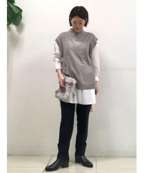 human woman（ヒューマンウーマン）の「◆≪arrive 5e≫アナスタシアミルド２WAYパンツ（その他パンツ・レディース・グレー系その他/ネイビー・MEDIUM/SMALL）」の15枚目の写真