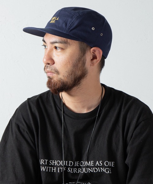 Code Kelly(コードケリー)の「Code Kelly × Cali Headwear JET CAP "EAST L.A. CALIF." / コードケリー×カリヘッドウェア ジェットキャップ "イースト LA カリフォルニア"(キャップ・メンズ・チャコールグレー/ブラック/ネイビー/グレー/レッド・FREE)」の4枚目の写真