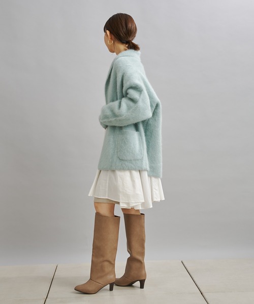 DouDou（ドゥドゥ）の「ミンク加工ラクーンカーディガン（カーディガン/ボレロ・レディース・ブラウン/スカイブルー・FREE）」の17枚目の写真