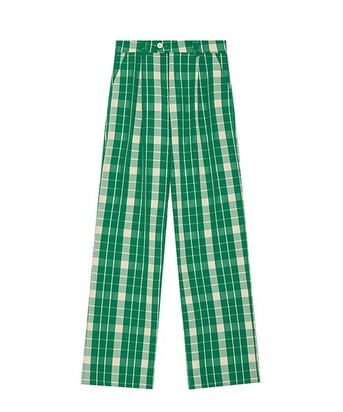 Fano Studios(ファノ ストゥディオズ)の「【Fano Studios】Tartan plaid color pants FQ21K031(スラックス・レディース・グリーン・L/S/M)」の10枚目の写真