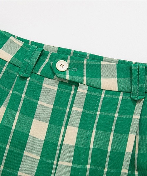 Fano Studios(ファノ ストゥディオズ)の「【Fano Studios】Tartan plaid color pants FQ21K031(スラックス・レディース・グリーン・L/S/M)」の13枚目の写真