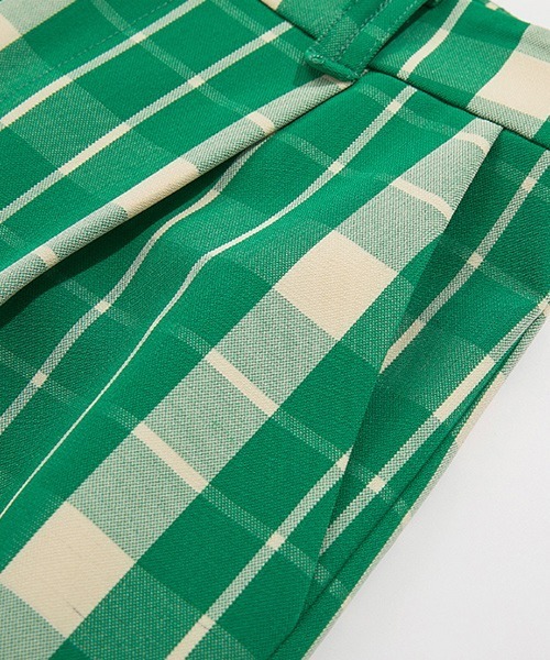 Fano Studios(ファノ ストゥディオズ)の「【Fano Studios】Tartan plaid color pants FQ21K031(スラックス・レディース・グリーン・L/S/M)」の14枚目の写真