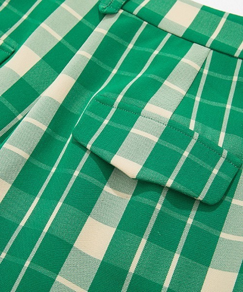 Fano Studios(ファノ ストゥディオズ)の「【Fano Studios】Tartan plaid color pants FQ21K031(スラックス・レディース・グリーン・L/S/M)」の15枚目の写真